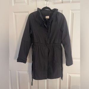 Loft black rain jacket.